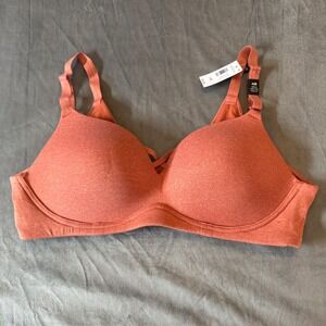 Torrid Womens Bra 42B Orange Dream Wire-Free Push-Up 360 Back Smoothing